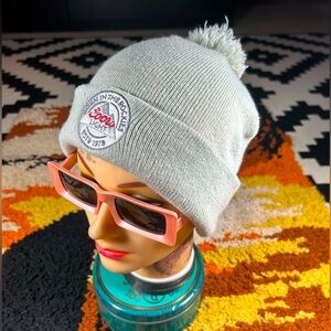 COORS LIGHT, pom pom beanie!!